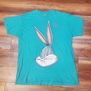 1993 Vintage Bugs Bunny Looney Tunes Big Face 90s Sz XL